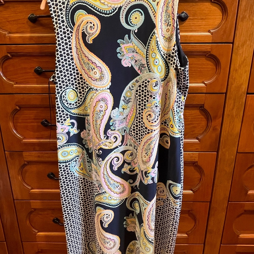 Charter Club Multicolor Paisley Dress 1X